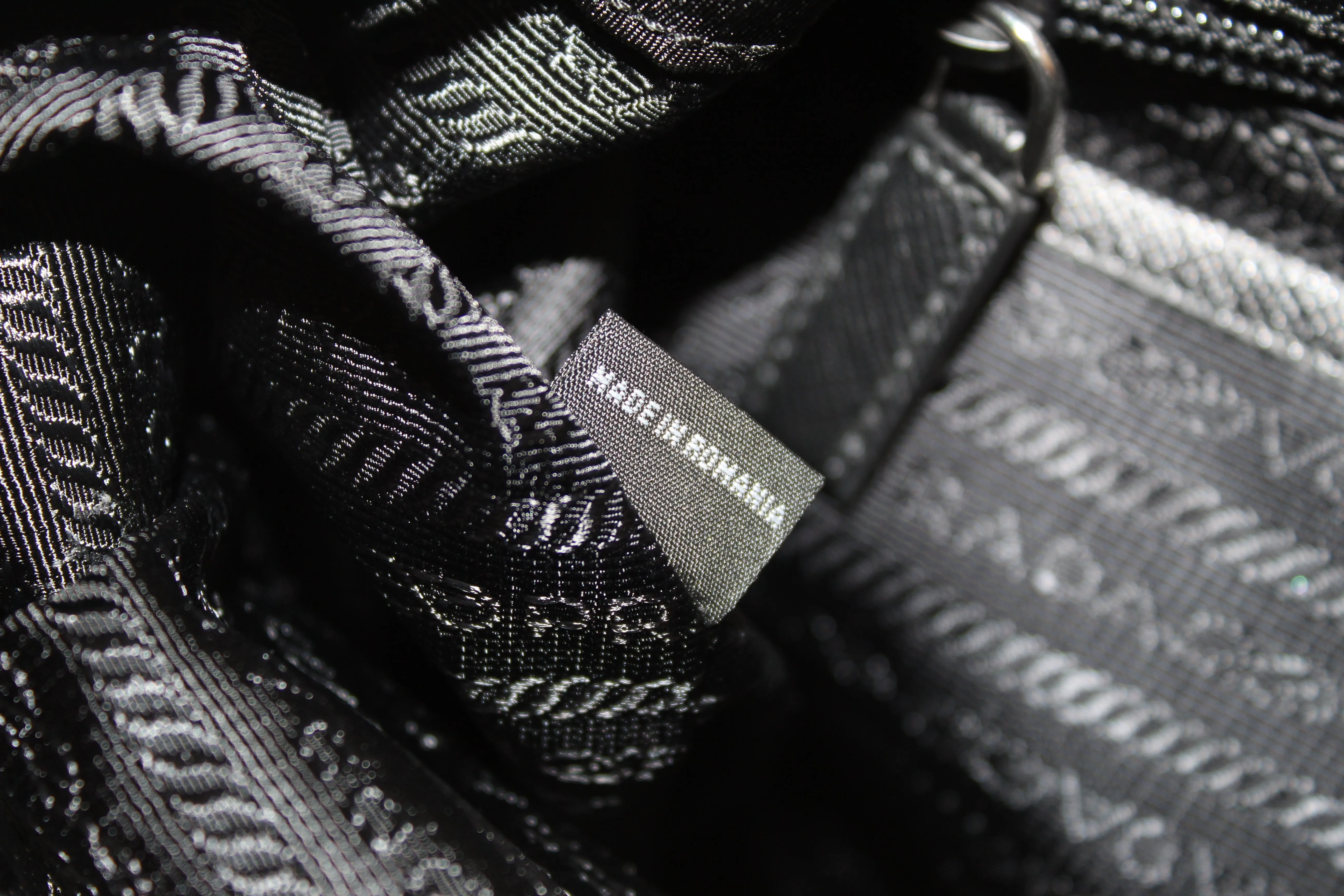 Authentic New Prada Black Nylon With Silver Hardware Backpack