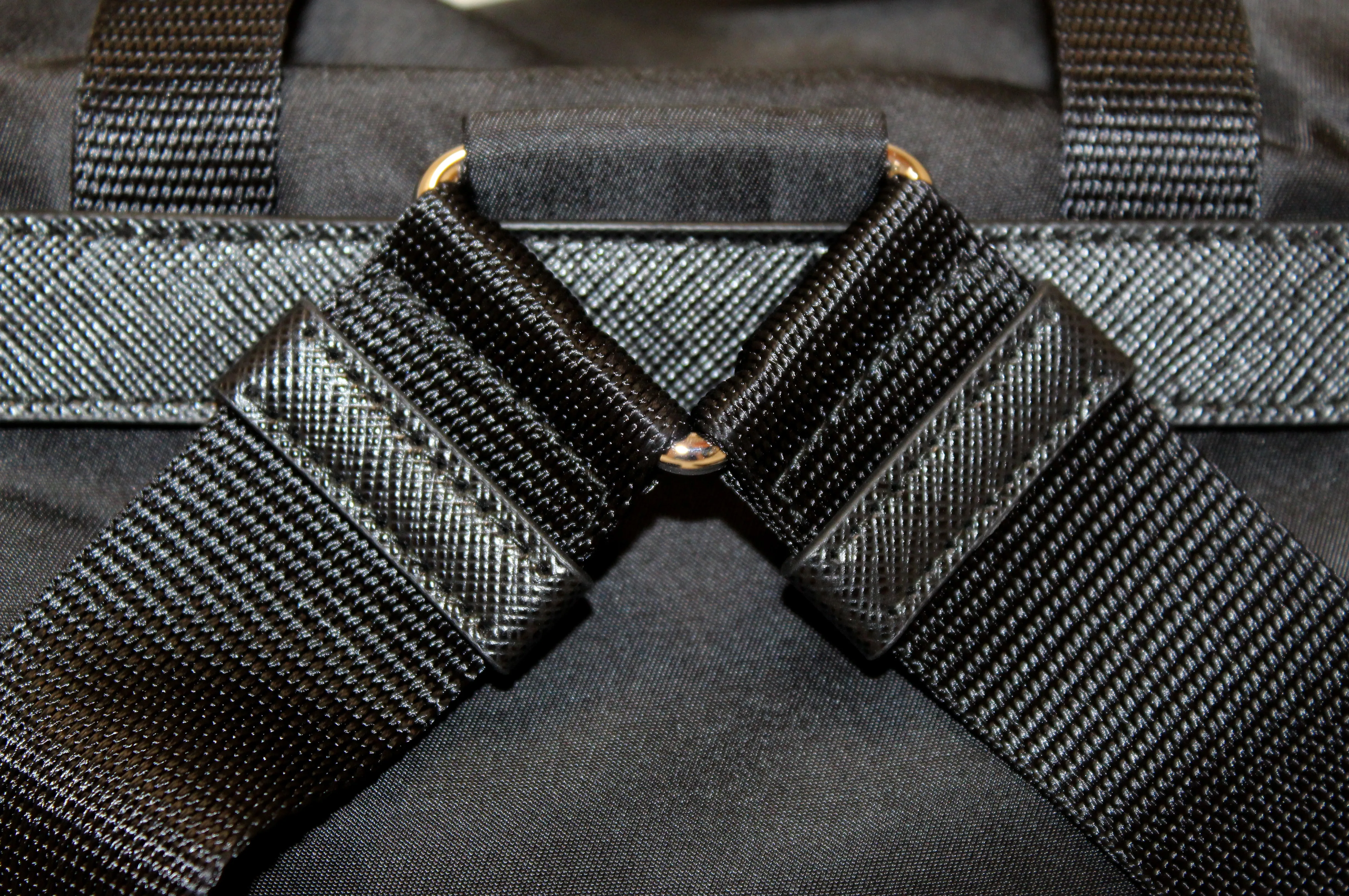 Authentic New Prada Black Nylon With Silver Hardware Backpack