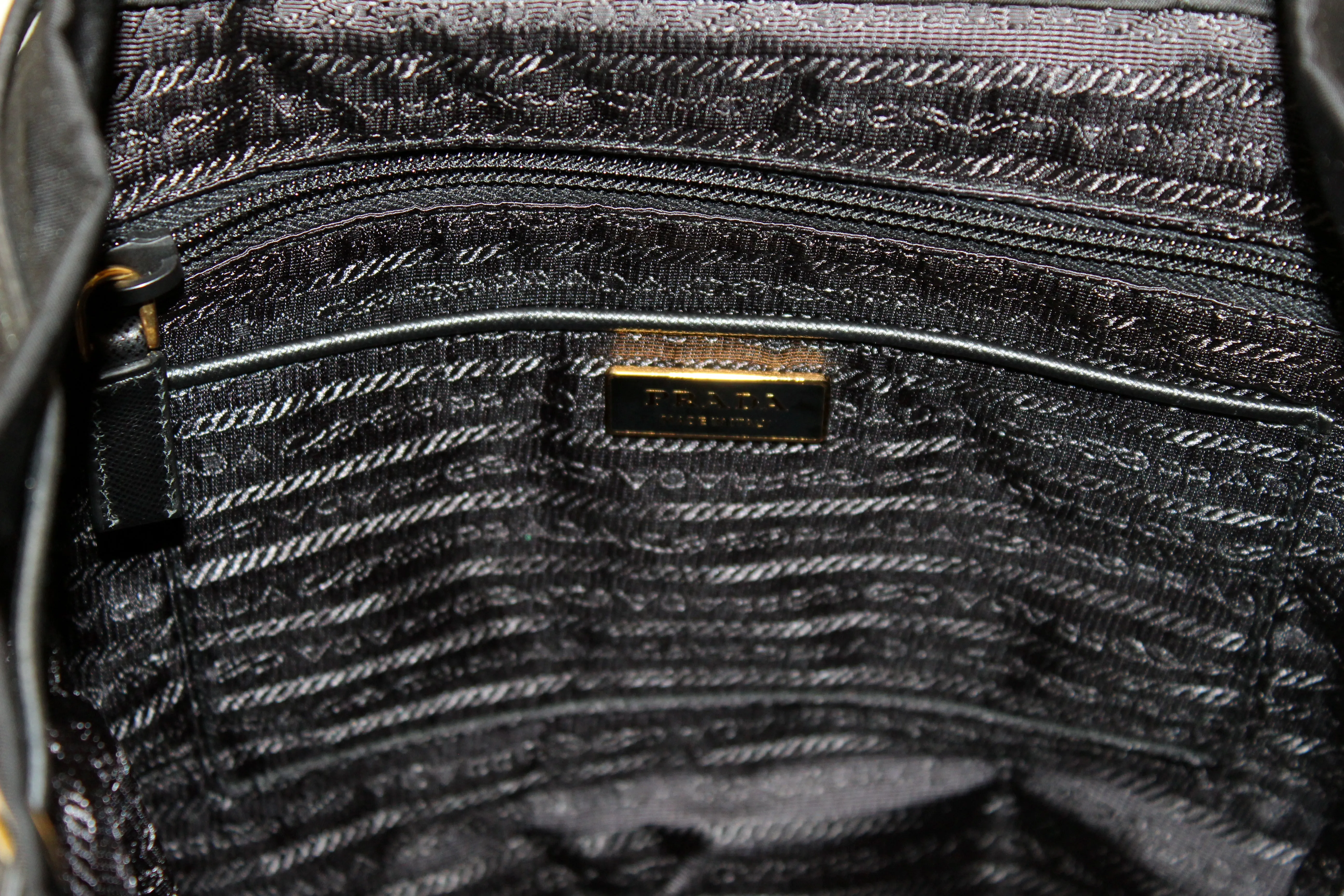 Authentic Prada Black Tessuto Nylon Robot Backpack