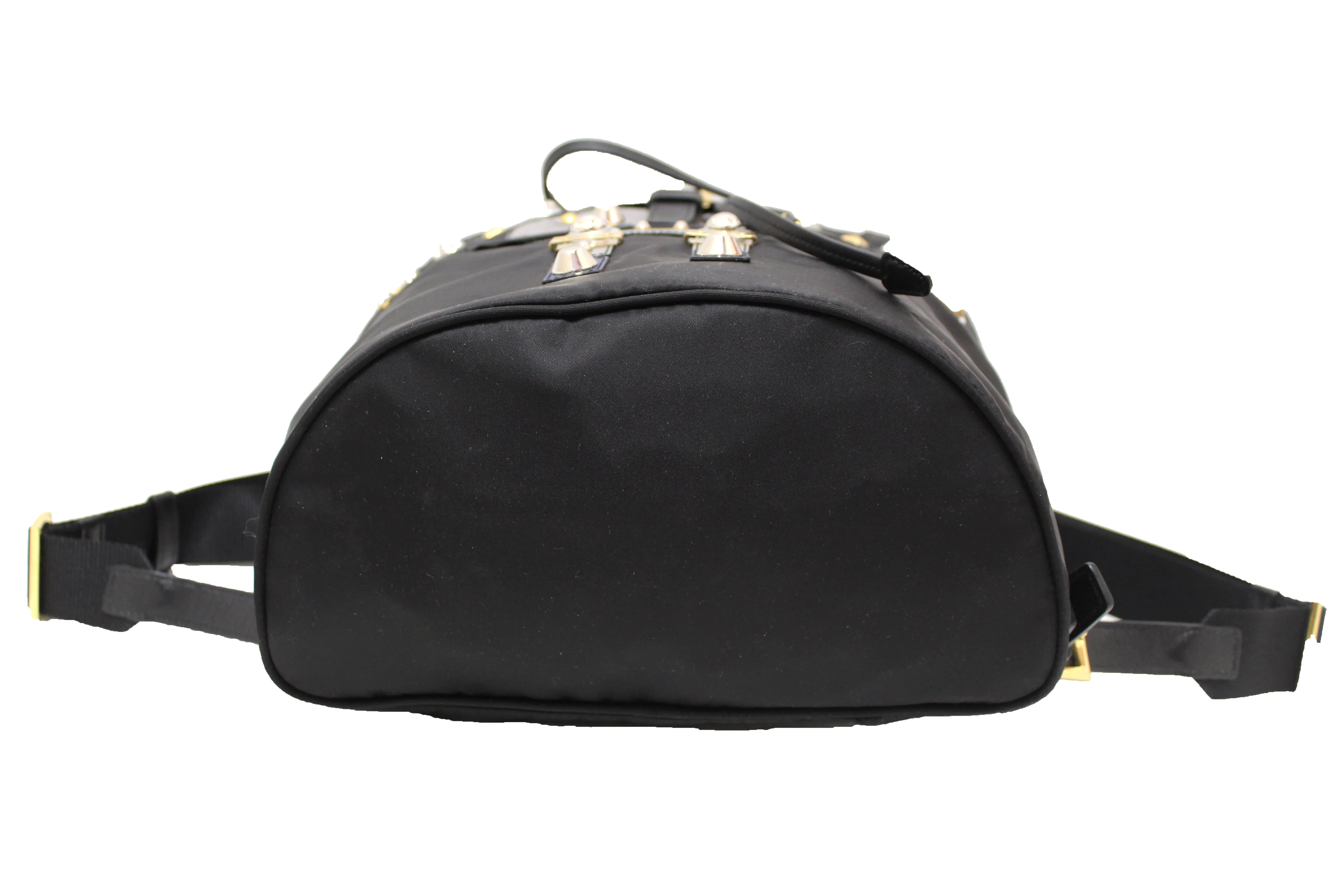 Authentic Prada Black Tessuto Nylon Robot Backpack