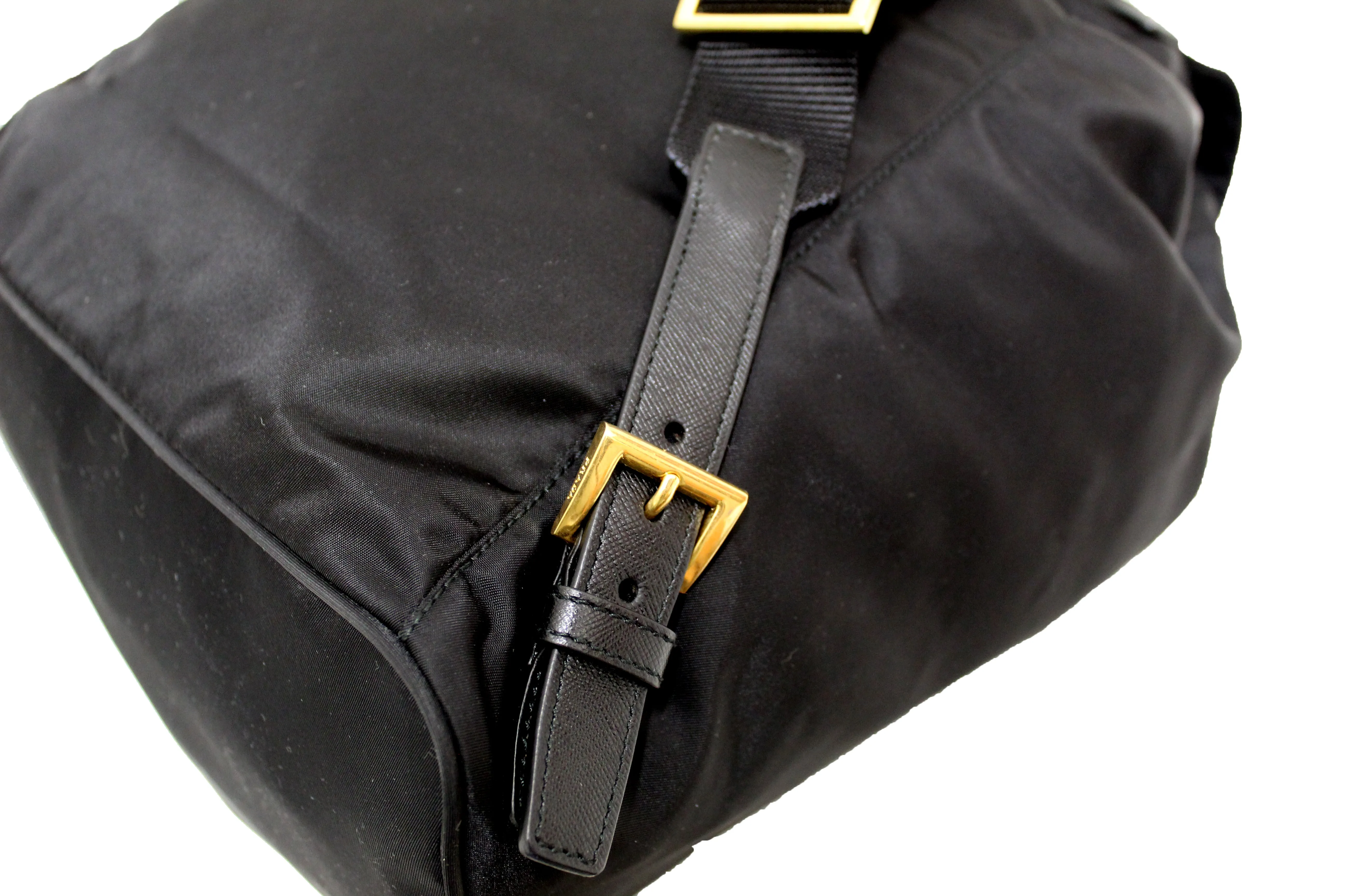 Authentic Prada Black Tessuto Nylon Robot Backpack