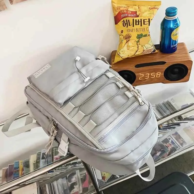 B3056 Cool Backpack - Fashion Large Capacity Nylon Travel Bag