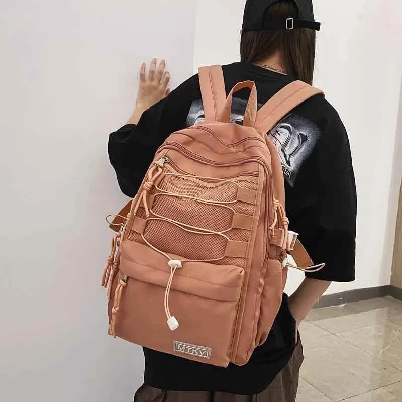 B3056 Cool Backpack - Fashion Large Capacity Nylon Travel Bag