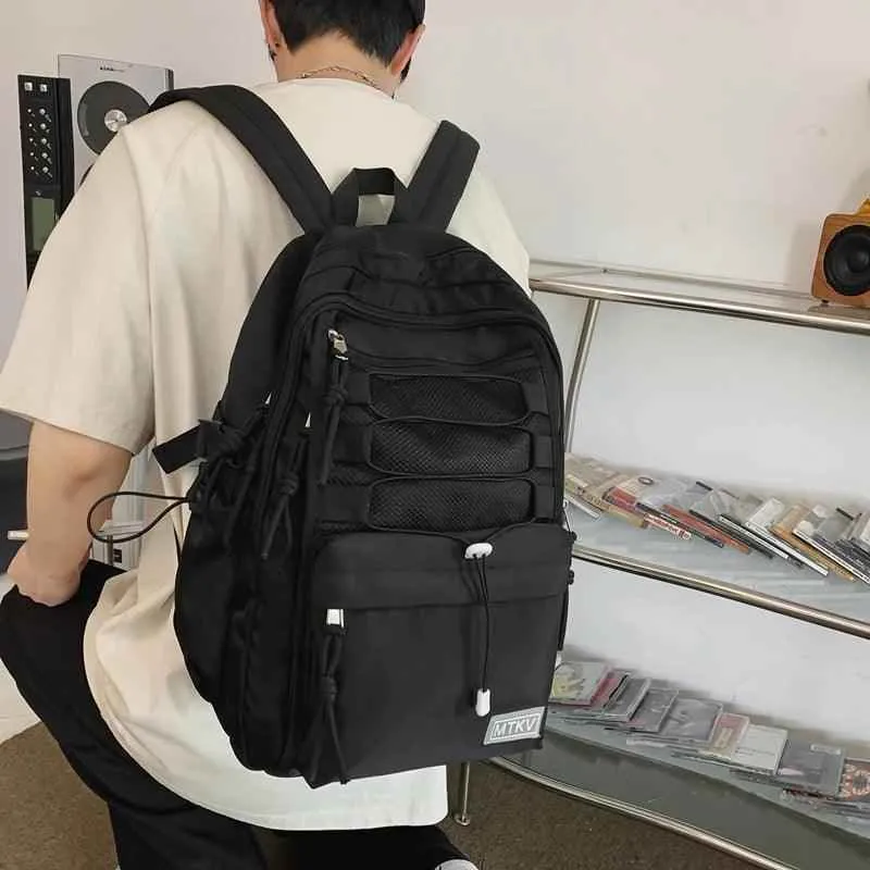 B3056 Cool Backpack - Fashion Large Capacity Nylon Travel Bag