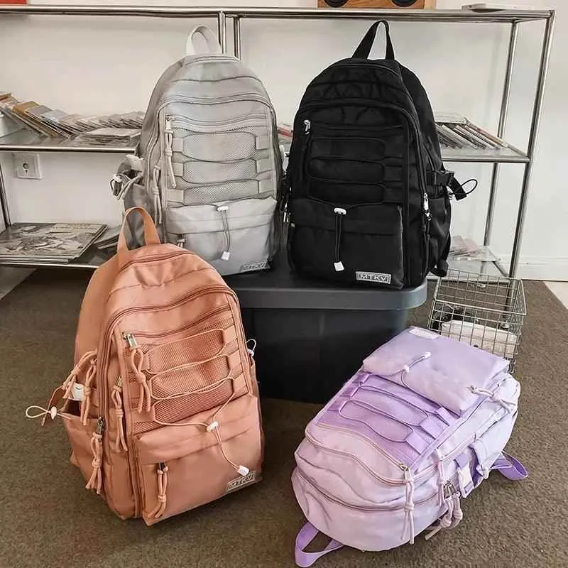 B3056 Cool Backpack - Fashion Large Capacity Nylon Travel Bag