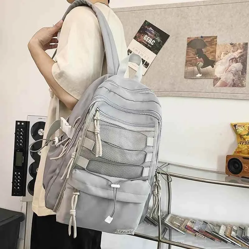 B3056 Cool Backpack - Fashion Large Capacity Nylon Travel Bag