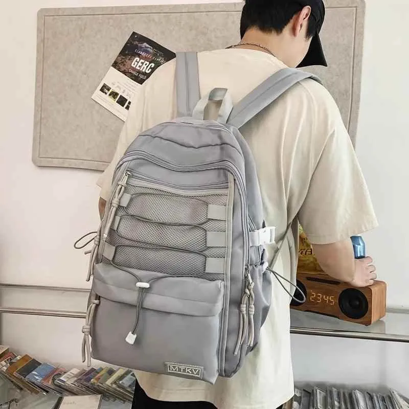 B3056 Cool Backpack - Fashion Large Capacity Nylon Travel Bag