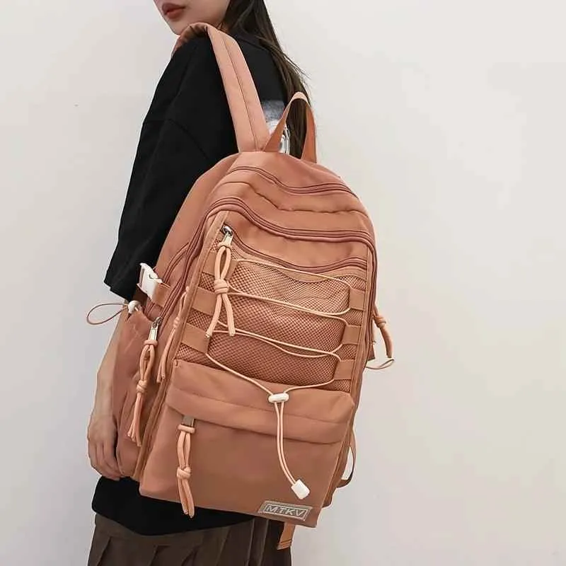 B3056 Cool Backpack - Fashion Large Capacity Nylon Travel Bag