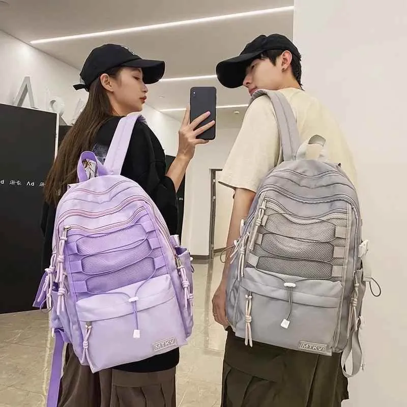 B3056 Cool Backpack - Fashion Large Capacity Nylon Travel Bag