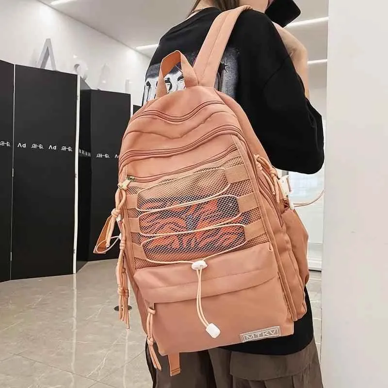 B3056 Cool Backpack - Fashion Large Capacity Nylon Travel Bag