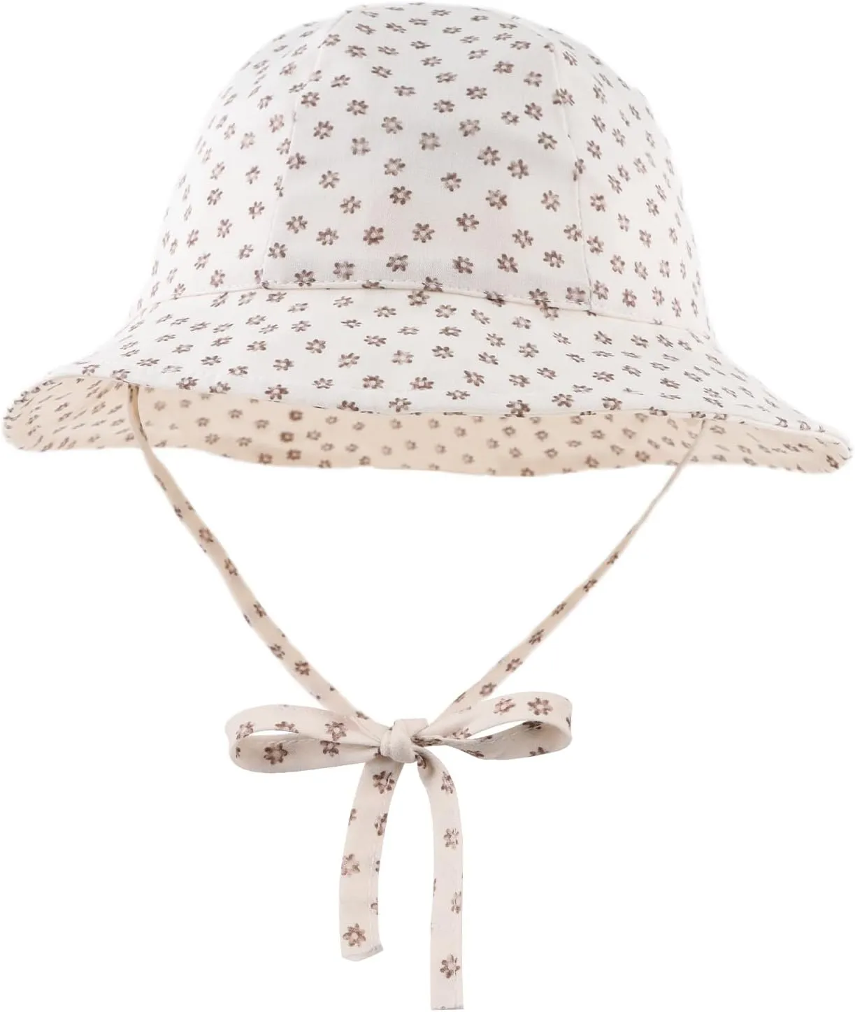 Baby Girl Sun Hat Infant Wide Brim Beach Hats Toddler Summer Bucket Hat Kids Outdoor Adjustable Hats