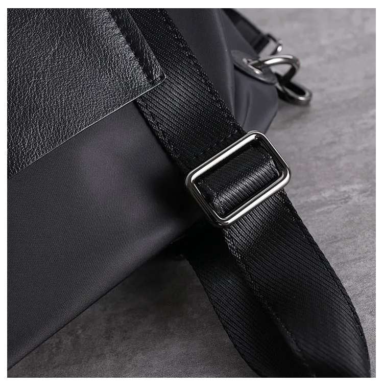 Black Crossbody Nylon Bag Black Nylon Shoulder Bag Handbag Women's Nylon Crossbody Bag