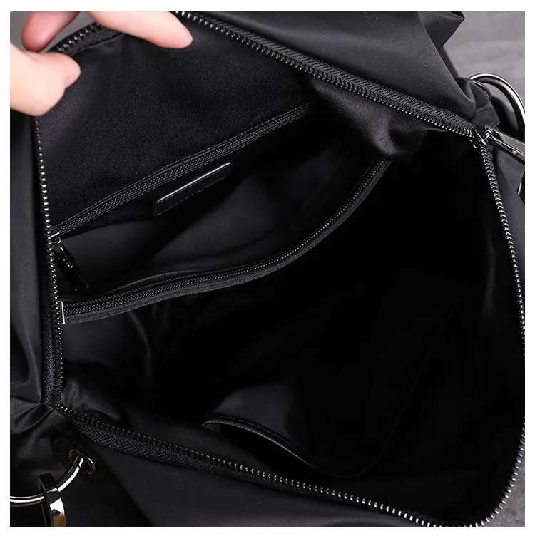 Black Crossbody Nylon Bag Black Nylon Shoulder Bag Handbag Women's Nylon Crossbody Bag