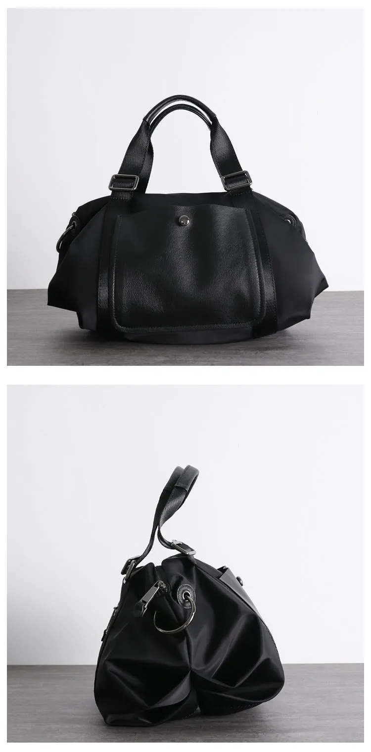 Black Crossbody Nylon Bag Black Nylon Shoulder Bag Handbag Women's Nylon Crossbody Bag
