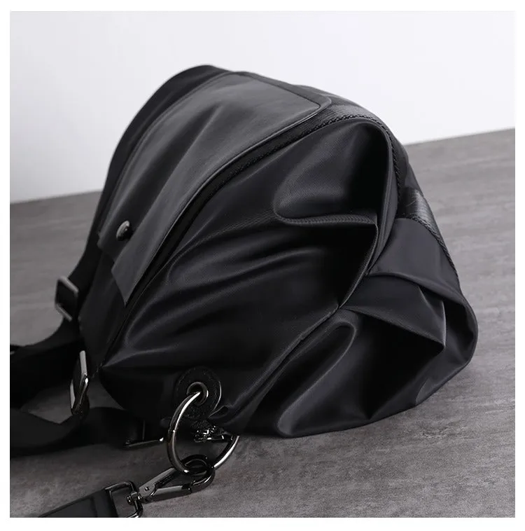Black Crossbody Nylon Bag Black Nylon Shoulder Bag Handbag Women's Nylon Crossbody Bag
