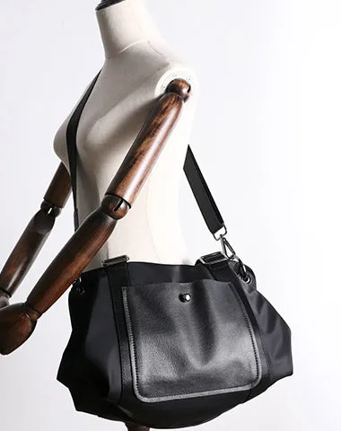 Black Crossbody Nylon Bag Black Nylon Shoulder Bag Handbag Women's Nylon Crossbody Bag