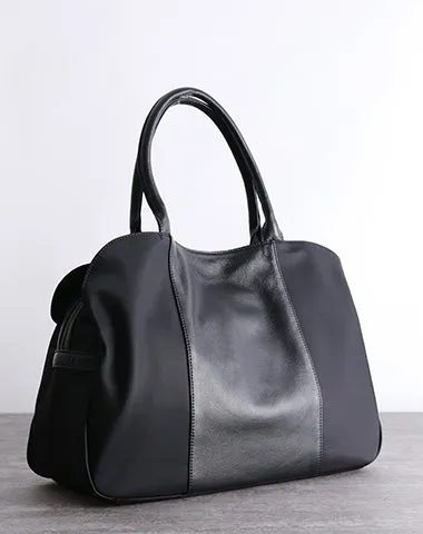 Black Nylon Shopper Bag Womens Nylon Handbag Nylon Shoulder Bag Black Nylon Crossbody Bag for Men