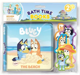 Bluey The Beach Bath Time Books - Activity Books for kids, Bath book, 6 Padded suction cups, 1 Mesh bag Bath Book  Picture Book, October 18, 2024