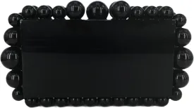 Boutique De FGG Acrylic Marble Prom Clutch Purse Women Beaded Evening Bag Bridal Wedding Party Chain Shoulder Handbag,Mini
