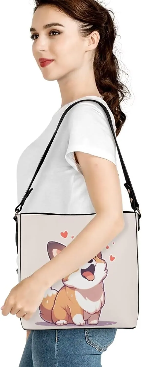 Bucket Bag for Women Fashion Leather Handbag for Women Shoulder Bag for Travel Tote Purse for Women