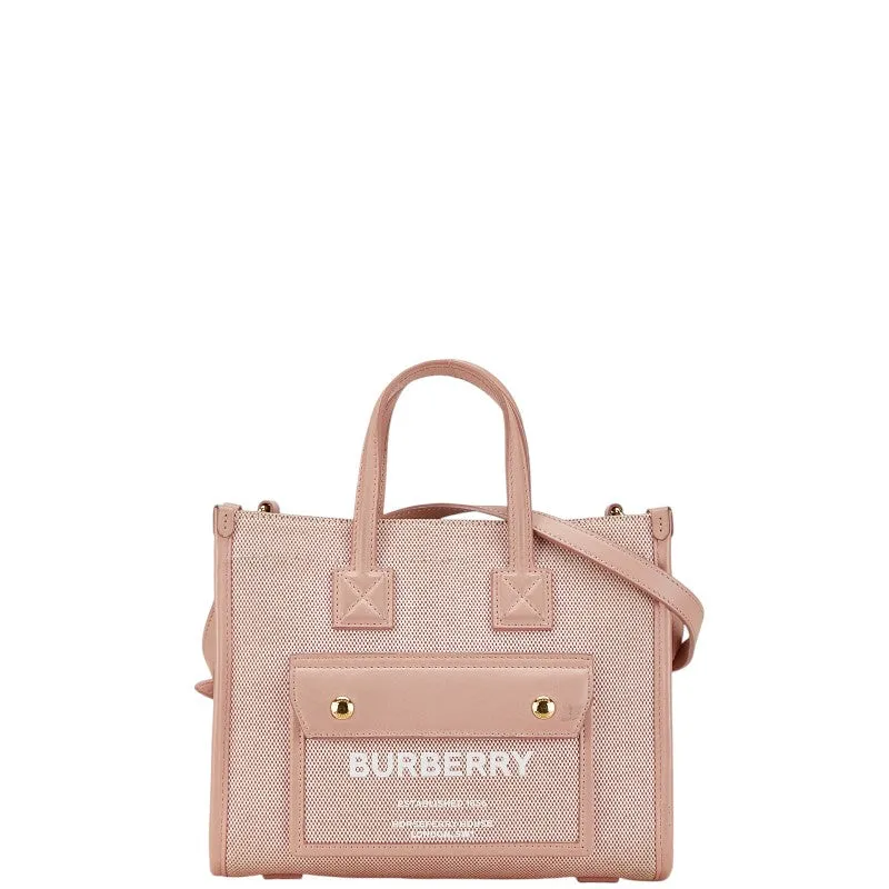 Burberry Logo Mini Tote Bag 2WAY Pink