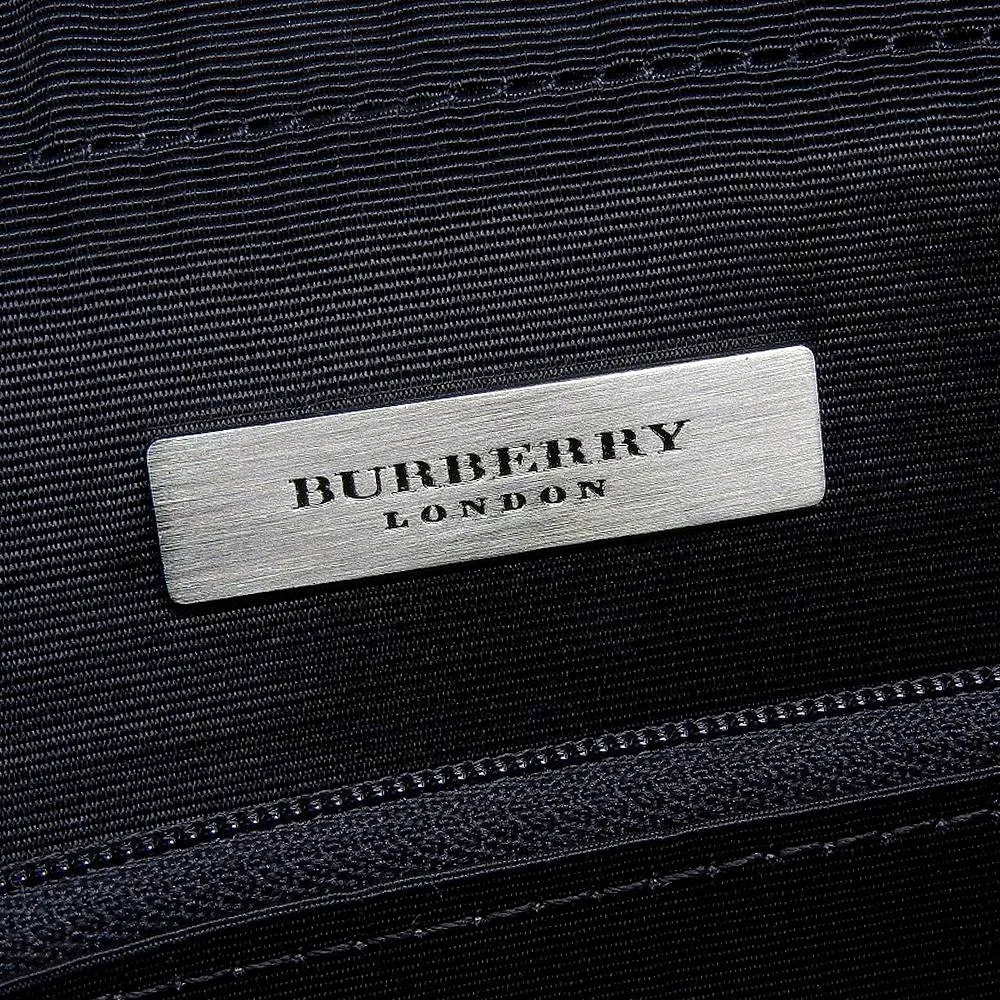 Burberry London Nova Check Nylon Leather Handbag