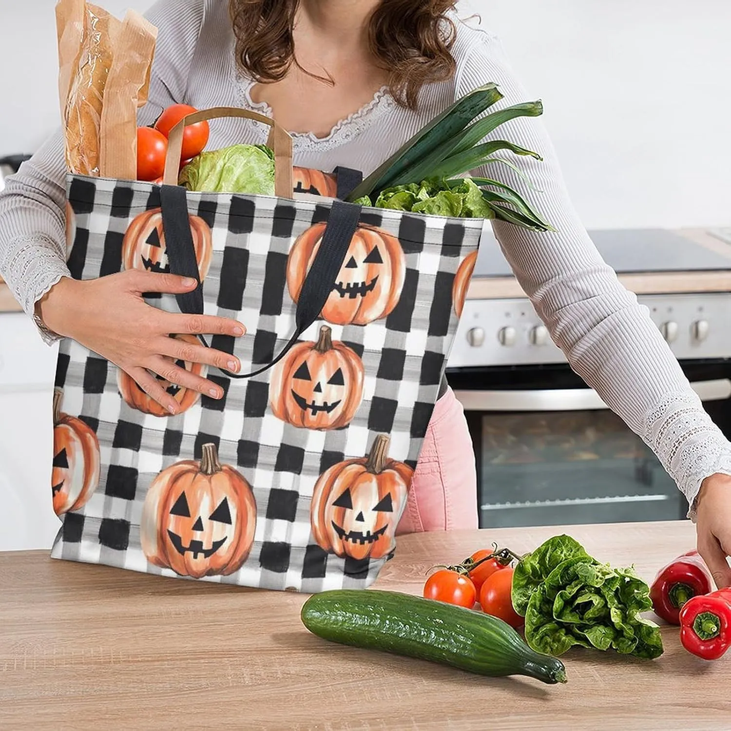Canvas Tote Bag Large Women Casual Shoulder Bag Handbag Reusable Beach Shopping Grocery Bag For Outdoors