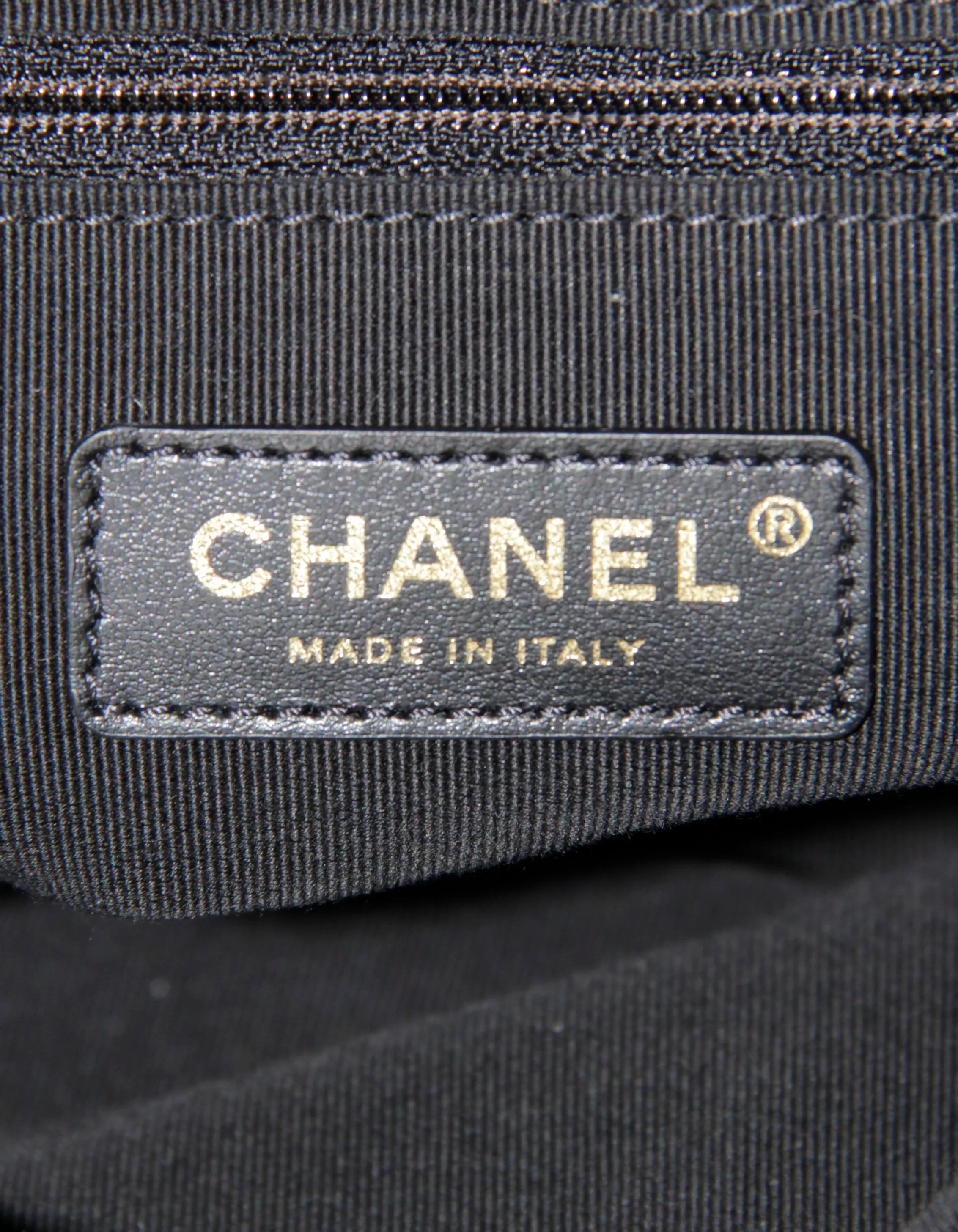 Chanel Black Leather Pearl Bucket Bag