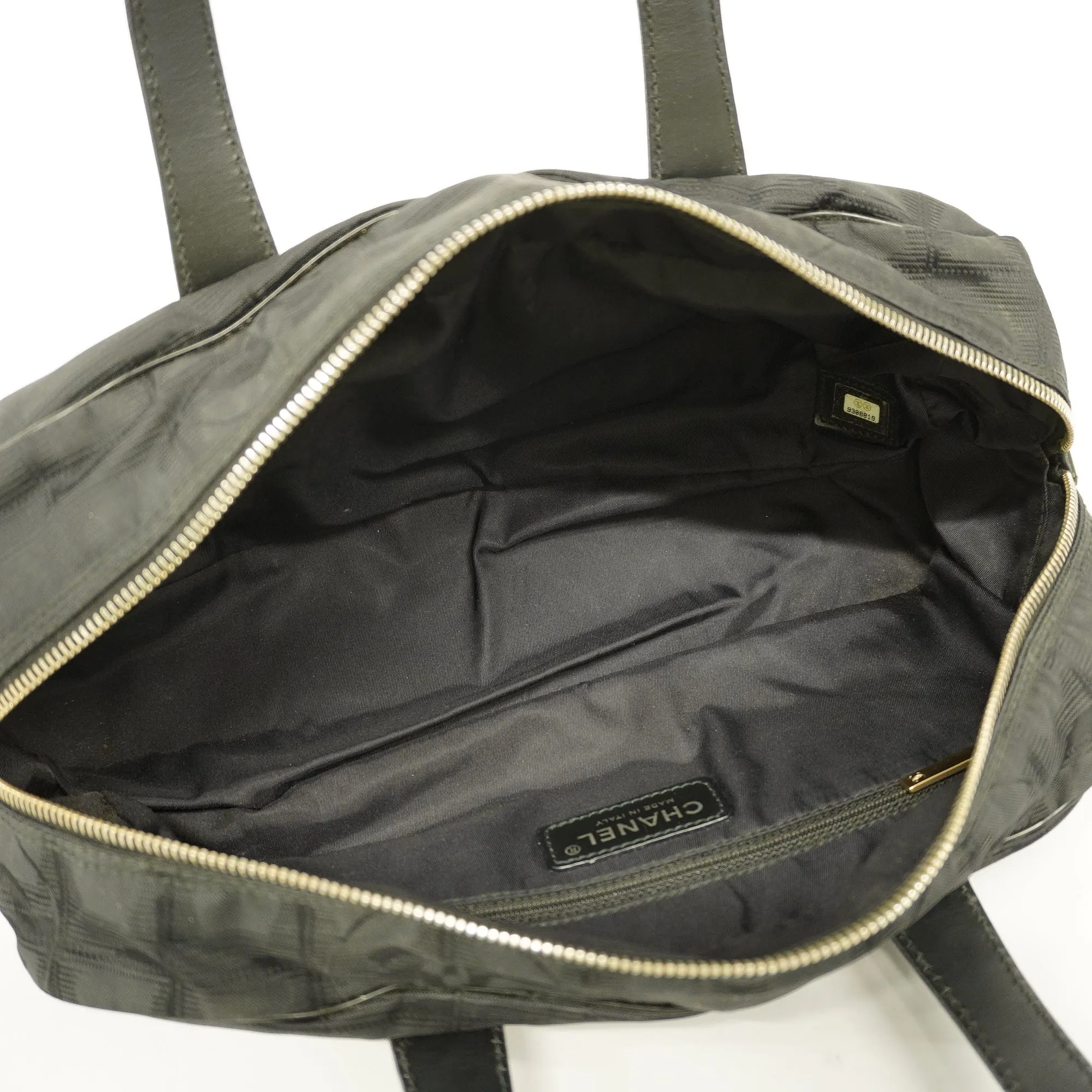 Chanel  New Travel Line HandBag Women's Nylon HandBag Black