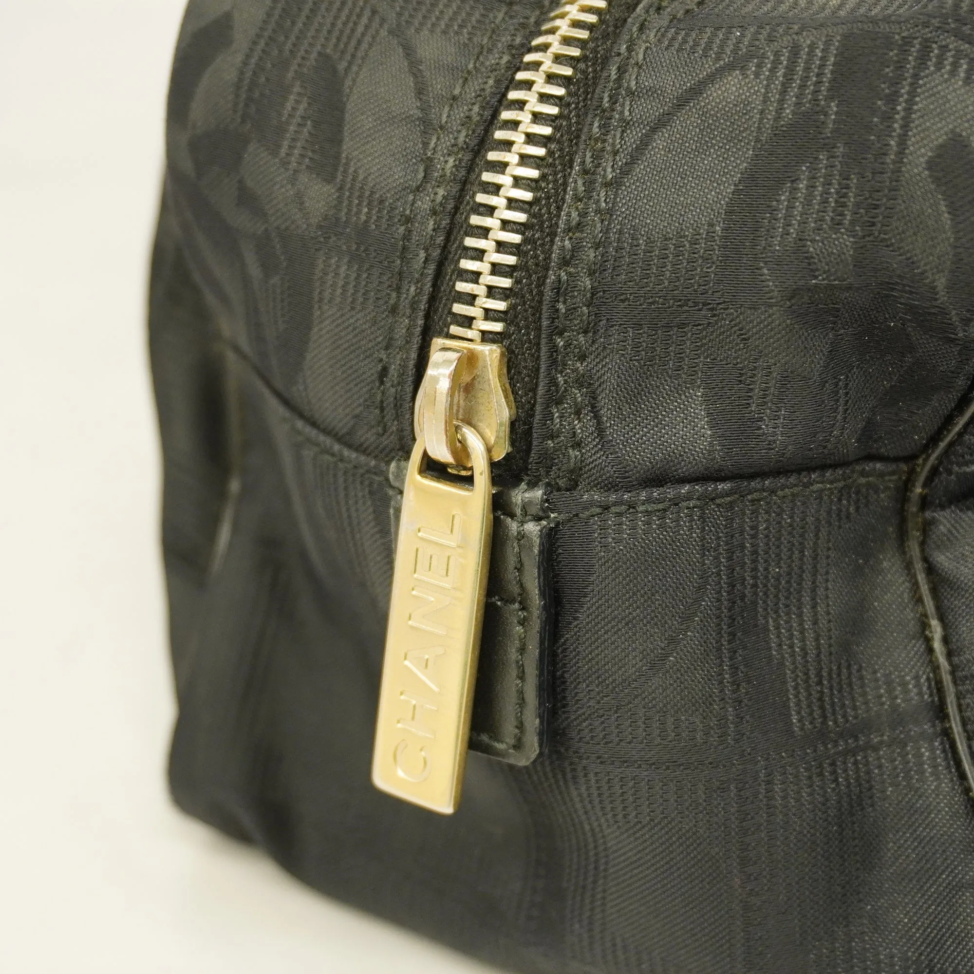 Chanel  New Travel Line HandBag Women's Nylon HandBag Black