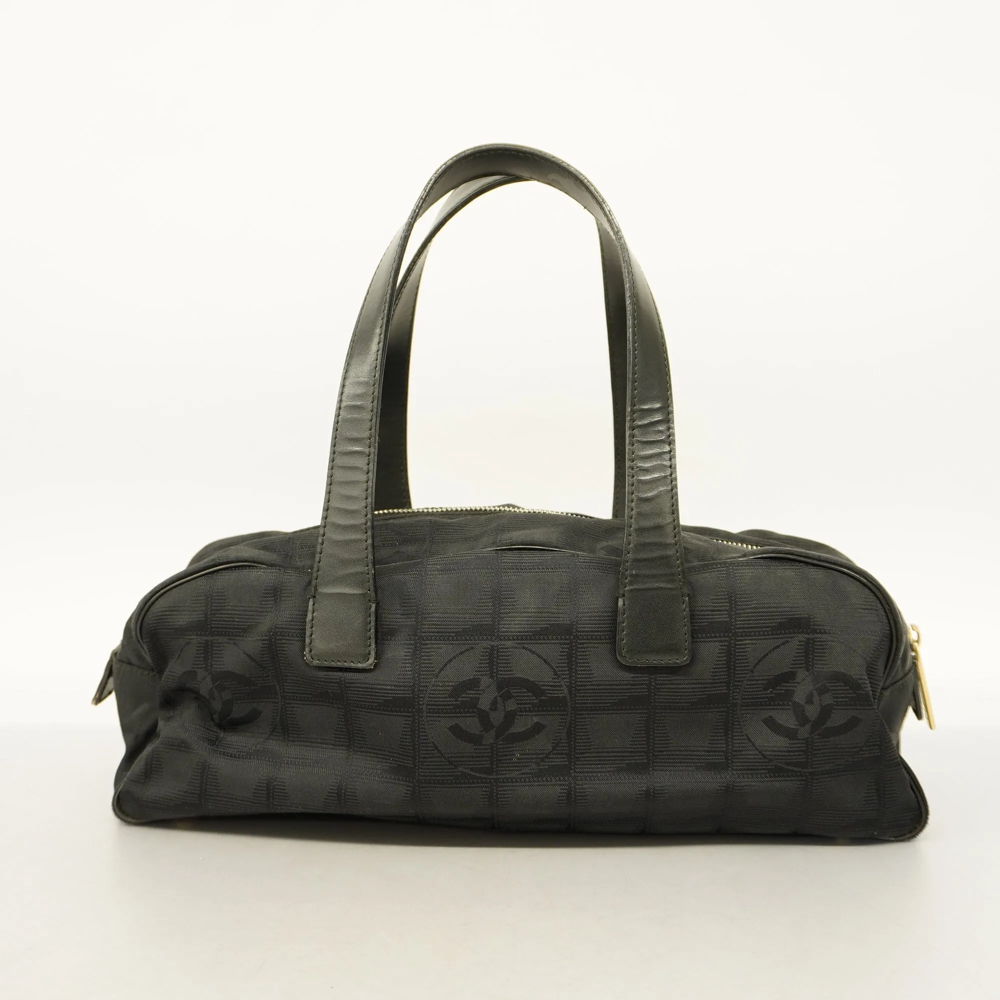 Chanel  New Travel Line HandBag Women's Nylon HandBag Black