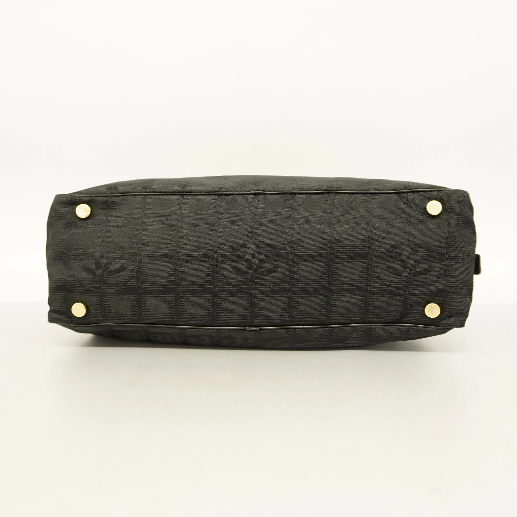 Chanel  New Travel Line HandBag Women's Nylon HandBag Black