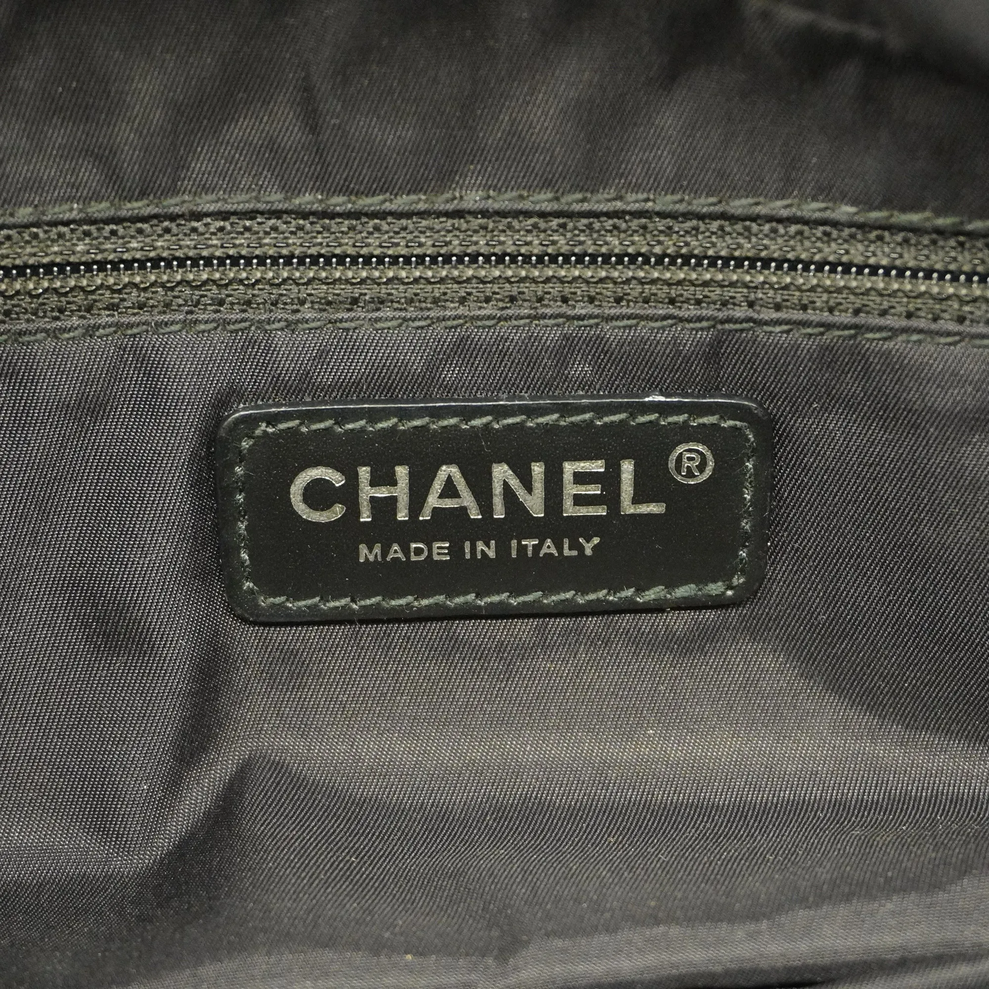 Chanel  New Travel Line HandBag Women's Nylon HandBag Black