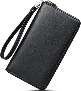 CLUCI Womens Wallet RFID Bifold Wristlet Large