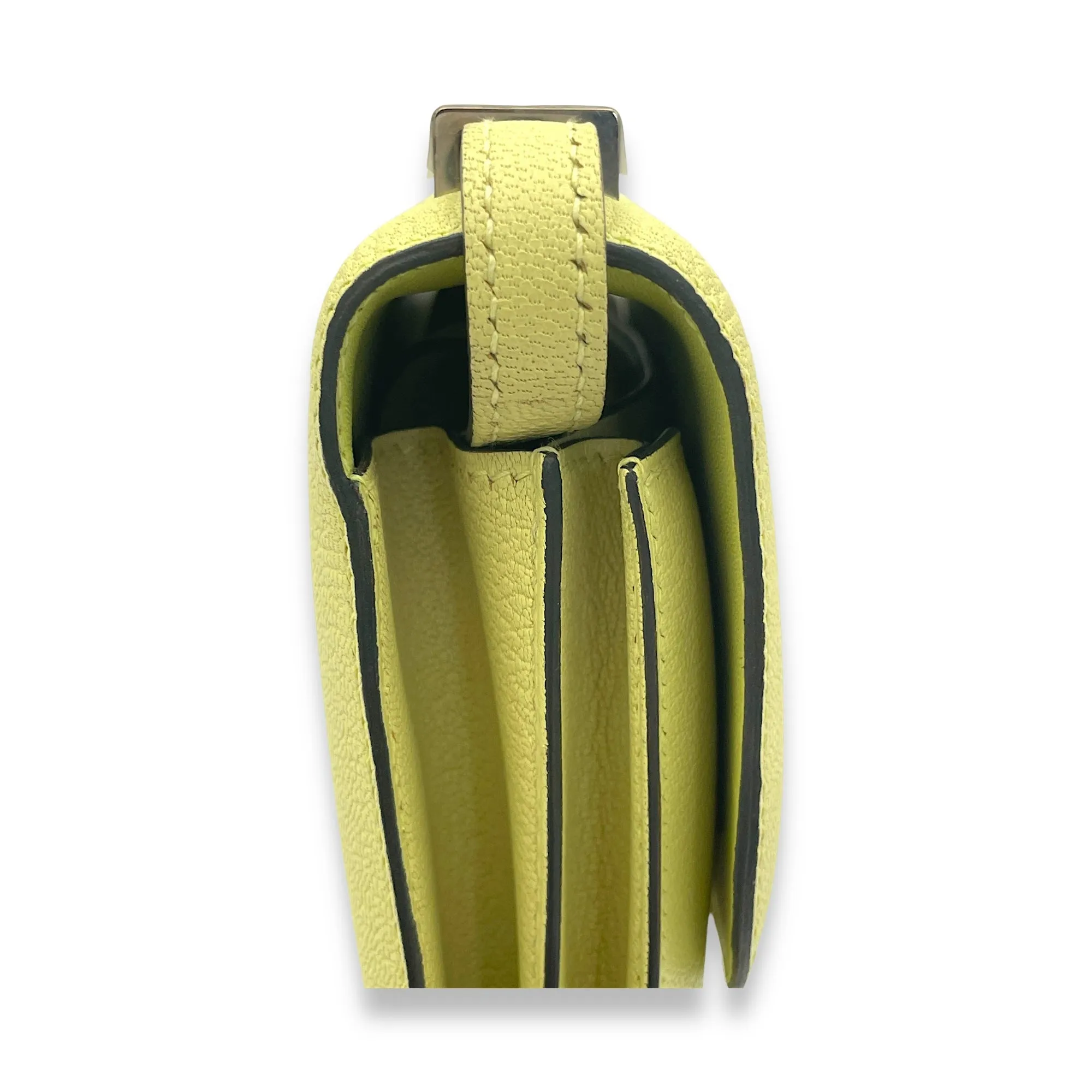 Constance 18 Jaune Bourgeon in Chevre Leather, Palladium hardware