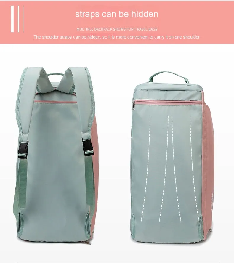 Dry Wet Separation Backpack Portable Large Capacity Travel Bag