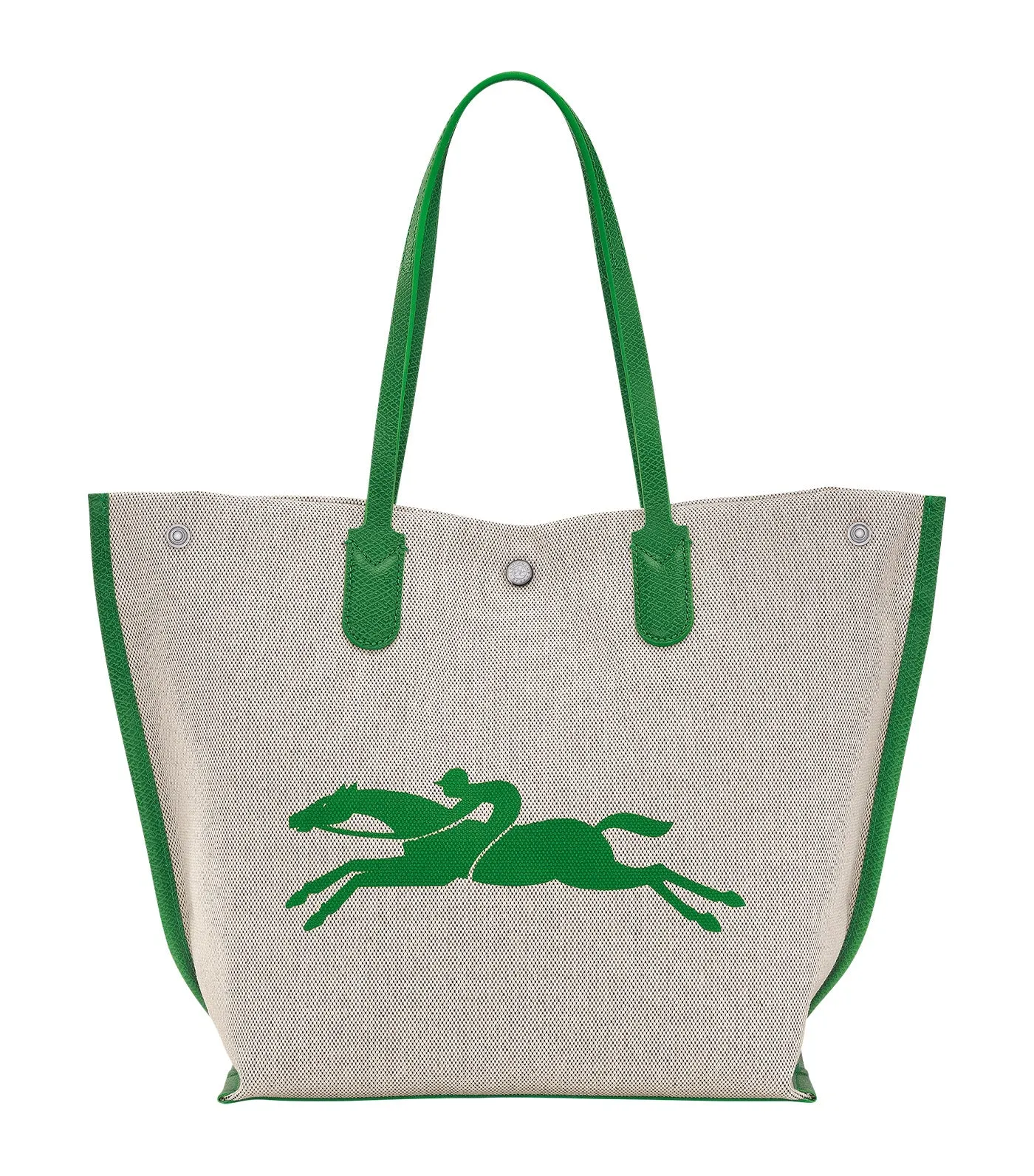 Essential Toile Tote Bag L Green