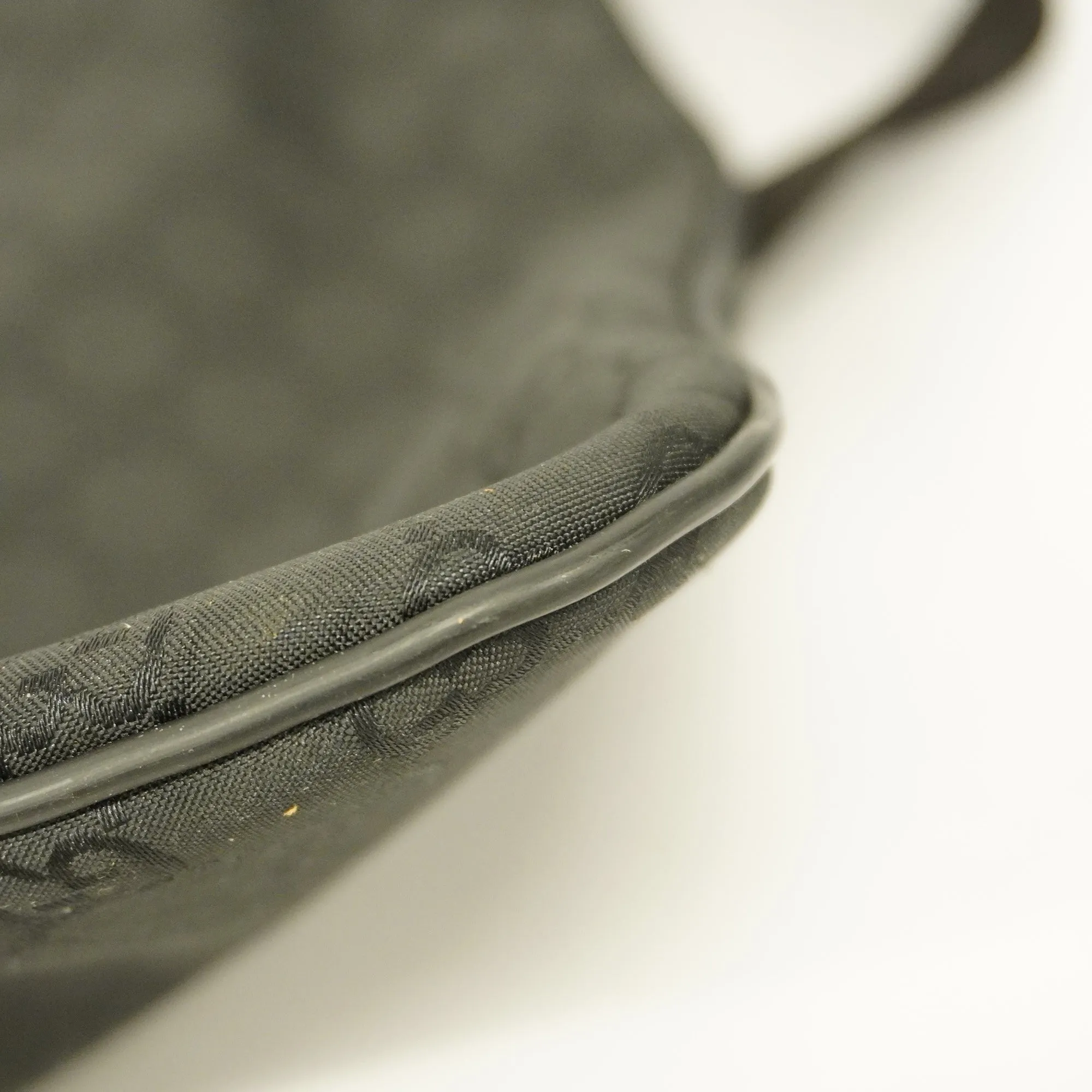 GUCCI  Shoulder Bag GG Nylon 190628 Women's Nylon,Leather Shoulder Bag Black