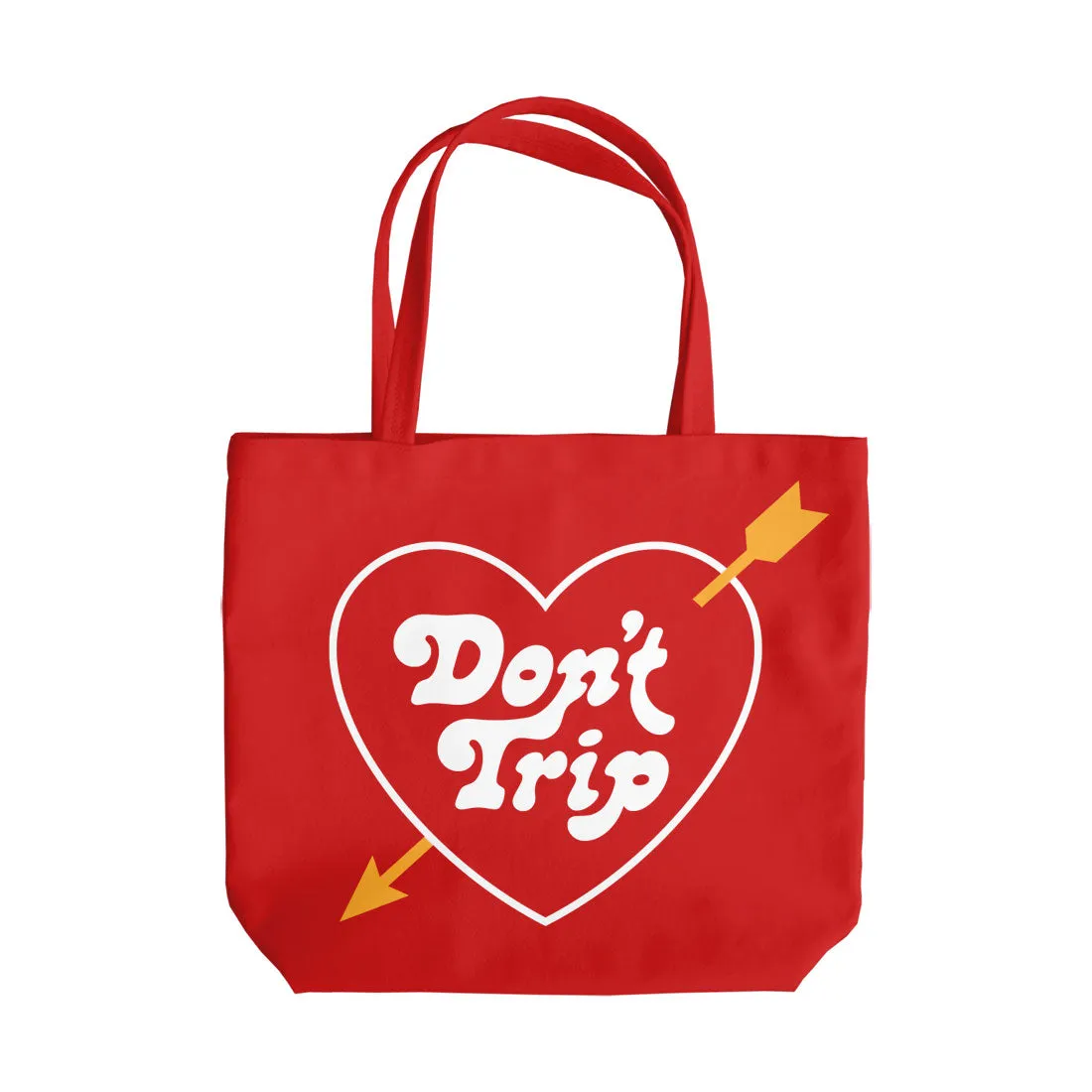 Heart & Arrow Tote Bag - Red