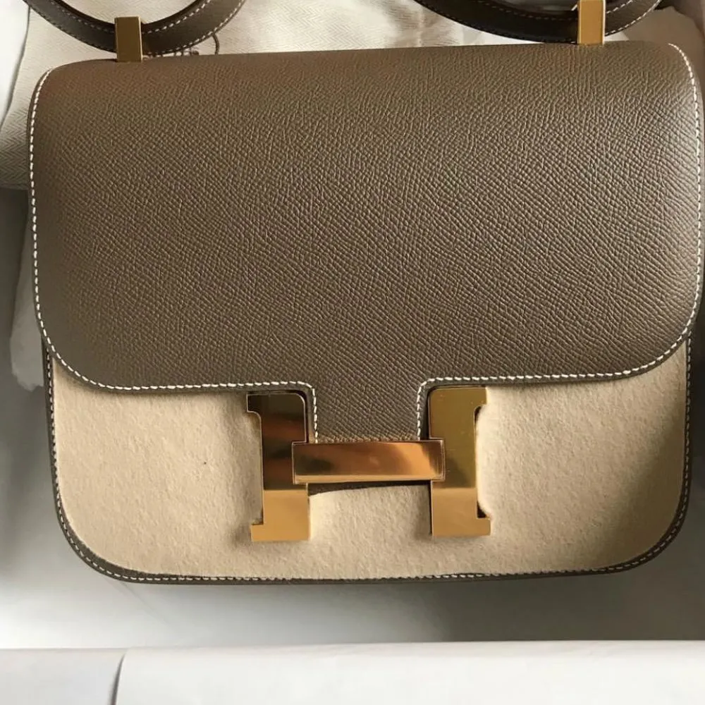 Hermès Constance 24 Etoupe Epsom Gold Hardware GHW