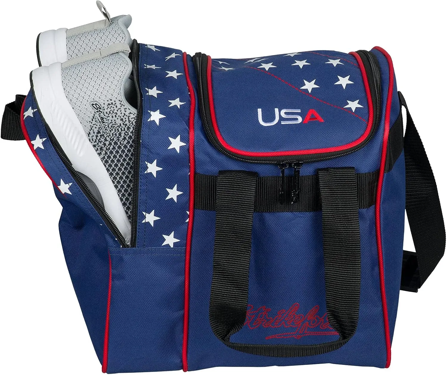 KR Strikeforce Rook Single Tote with Side Shoe Compartment - Holds One Ball and Pair of Shoes up to Size 11
