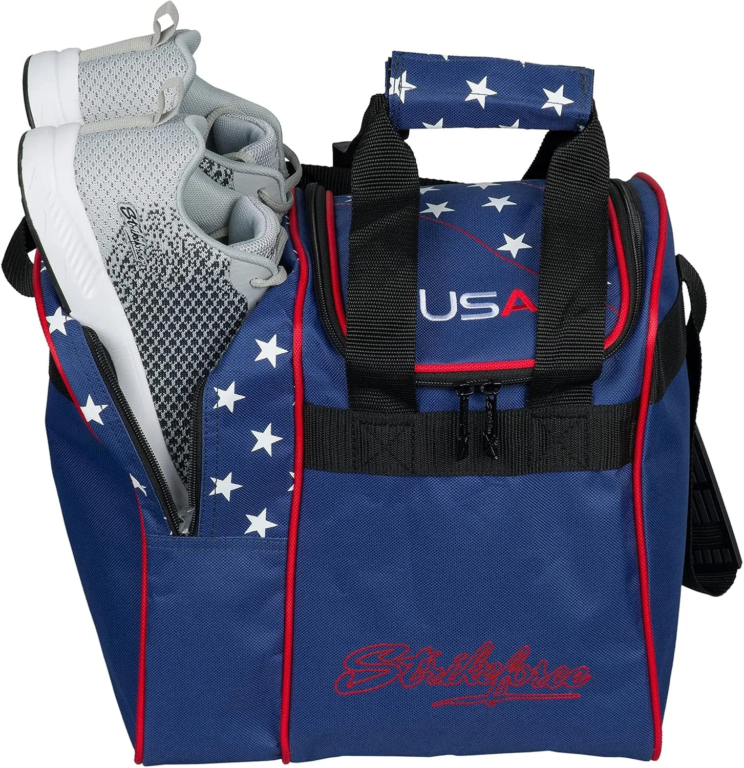 KR Strikeforce Rook Single Tote with Side Shoe Compartment - Holds One Ball and Pair of Shoes up to Size 11