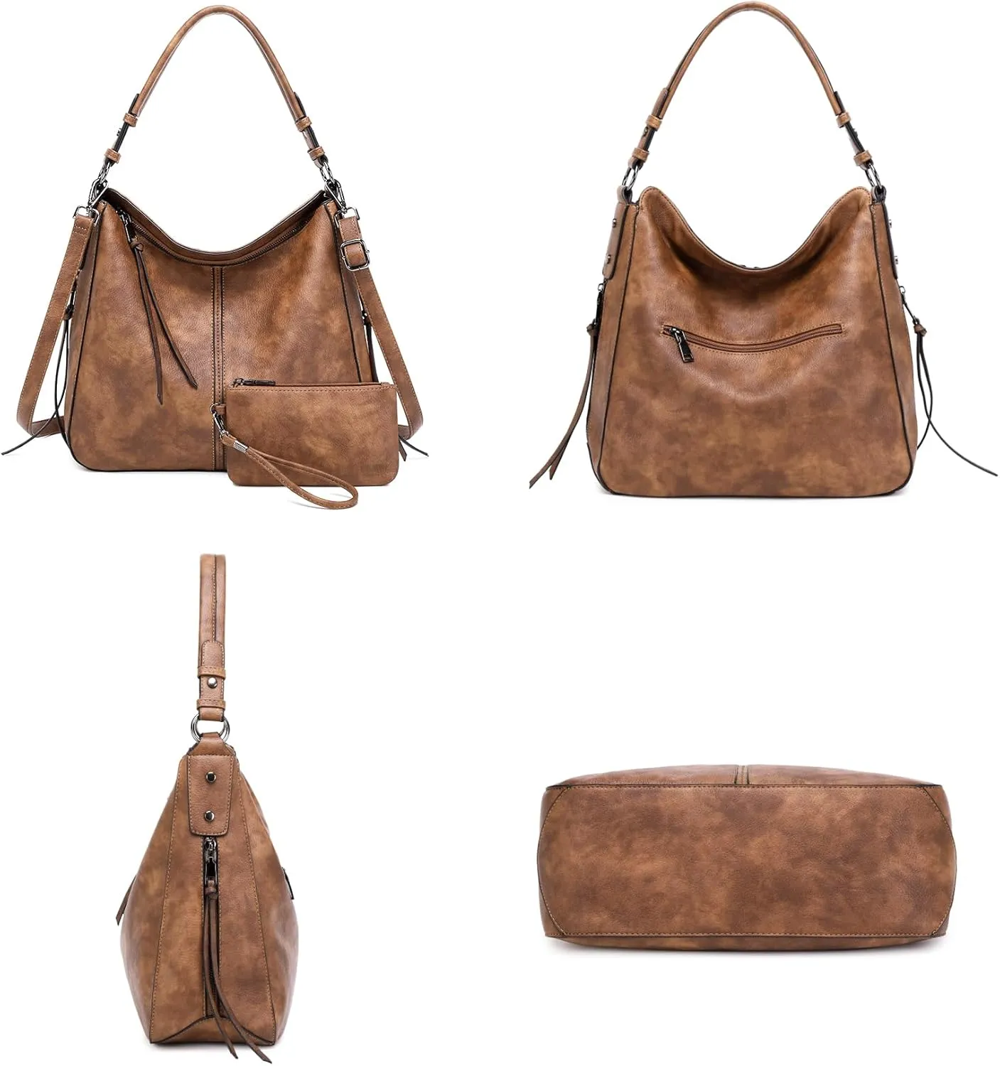 lapsting Hobo Bags for Women Handbags Purse Ladies Boho Shoulder Bag Crossbody Purses Faux Leather