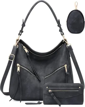 lapsting Hobo Bags for Women Handbags Purse Ladies Boho Shoulder Bag Crossbody Purses Faux Leather