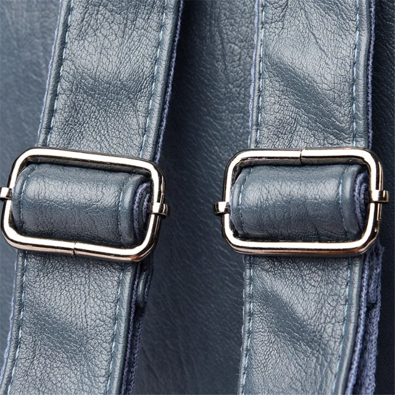Large Capacity Genuine Leather Travel Backpacks