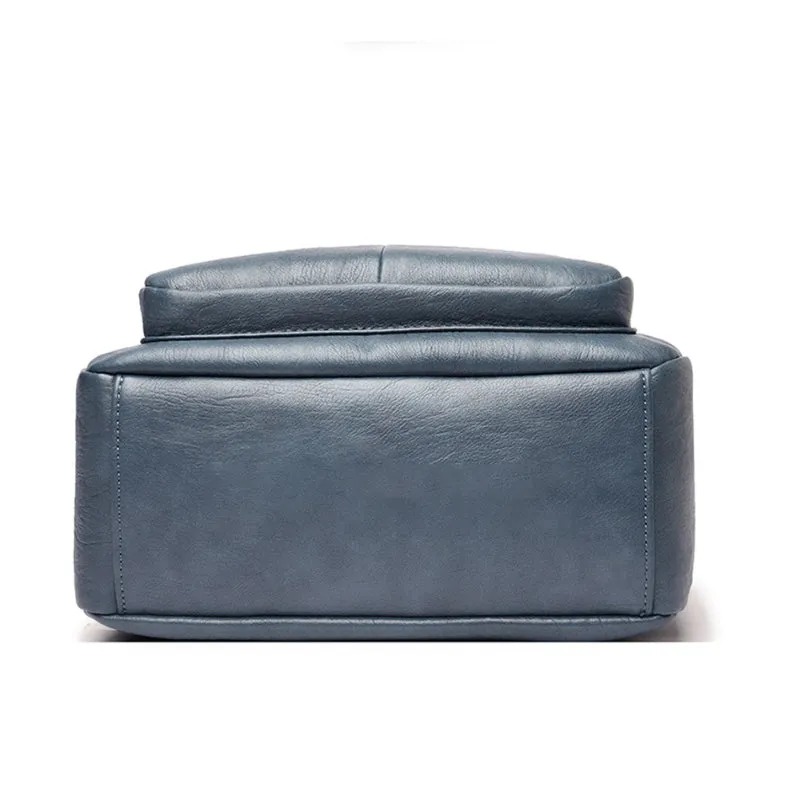 Large Capacity Genuine Leather Travel Backpacks