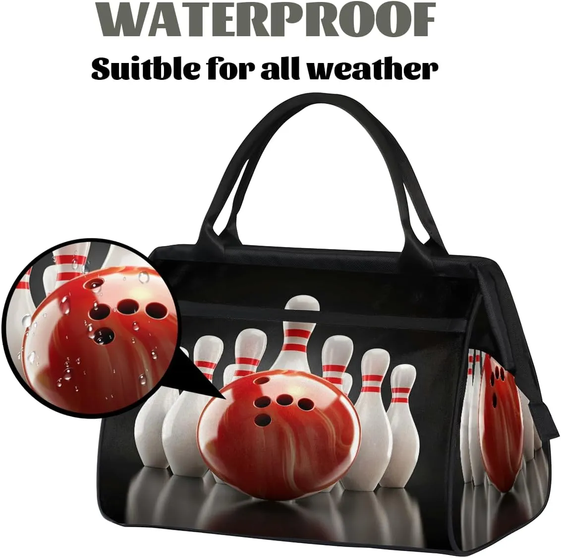 Large Tote Bag for Women with Zipper, Work Gym Tote Nurse Dance Yoga Bag for Sport, Travel