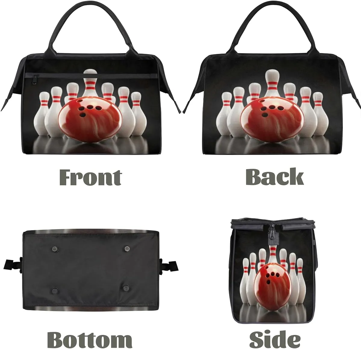 Large Tote Bag for Women with Zipper, Work Gym Tote Nurse Dance Yoga Bag for Sport, Travel