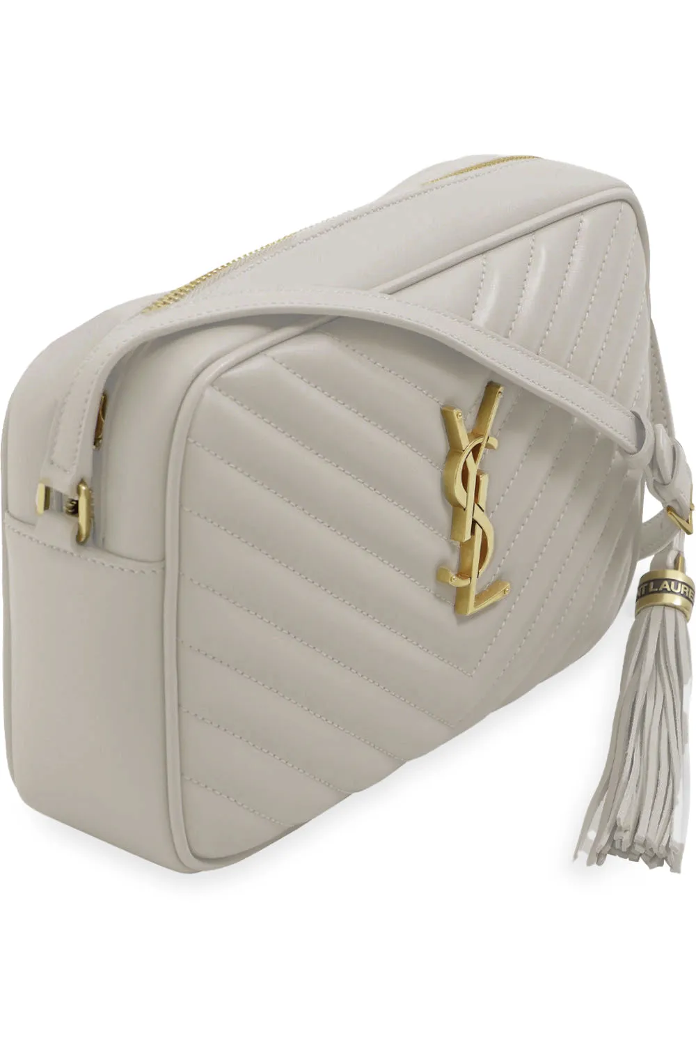 LOU QUILTED CAMERA BAG | CREMA SOFT/GOLD