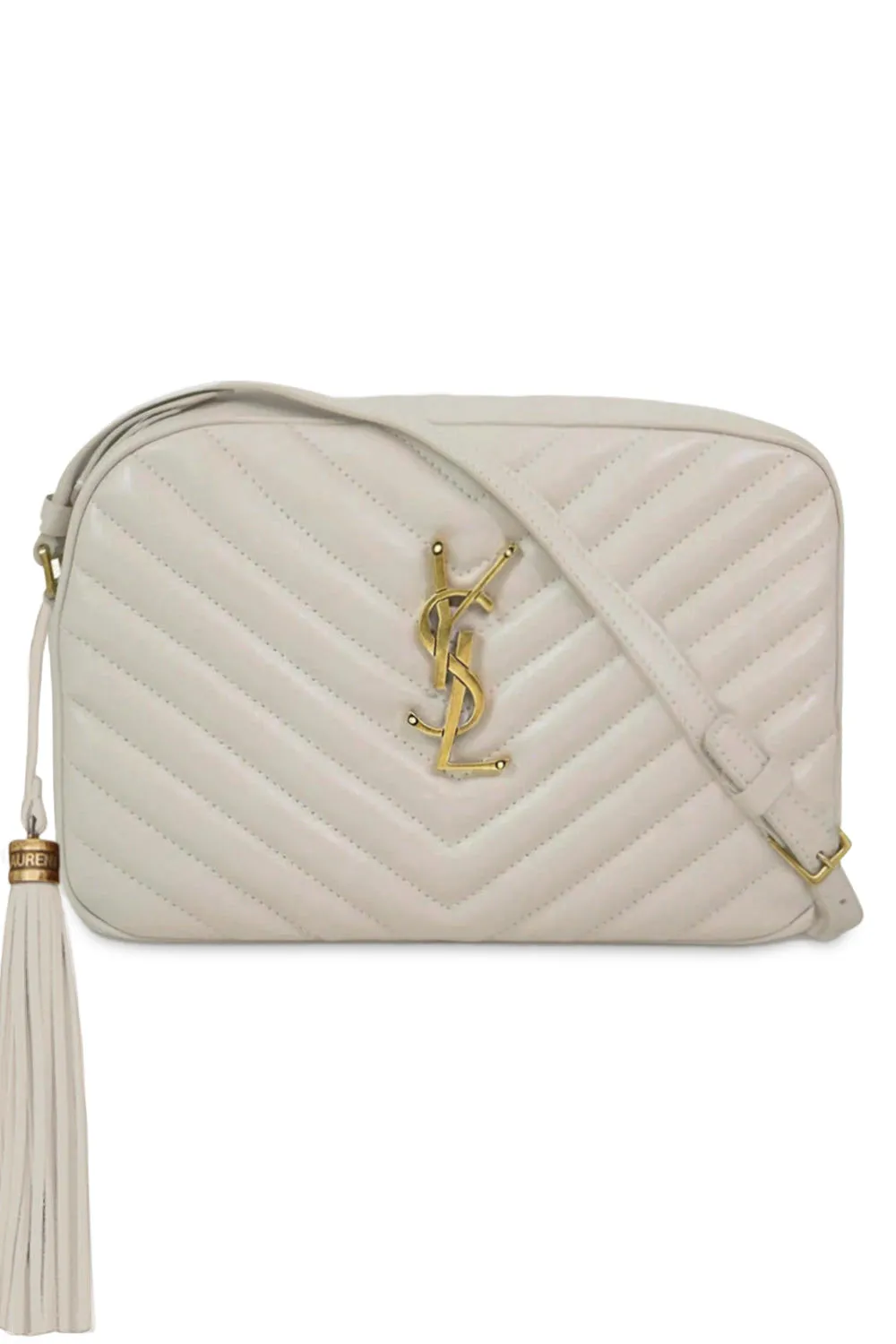 LOU QUILTED CAMERA BAG | CREMA SOFT/GOLD